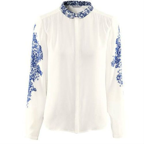 Camisa Estampa Azul