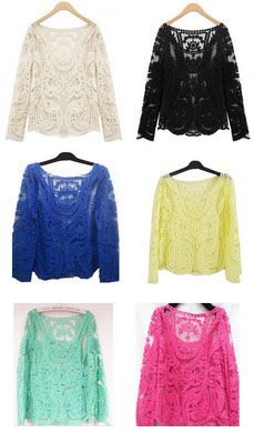 Blusa Renda Guiper Verão 2014
