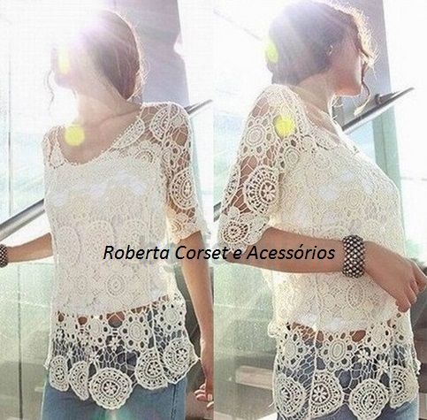 Blusa Renda Guiper Vest