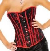 Corselet Vermelho com Renda