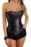 Corselet Preto Paetê