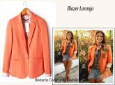 Blaser Inspired Zara- Laranja(Produto por Encomenda)