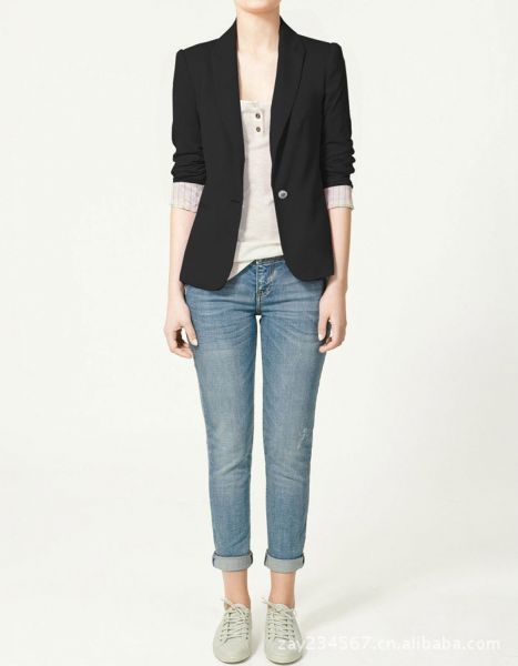 Blaser Inspired Zara- Preto(Produto por Encomenda)
